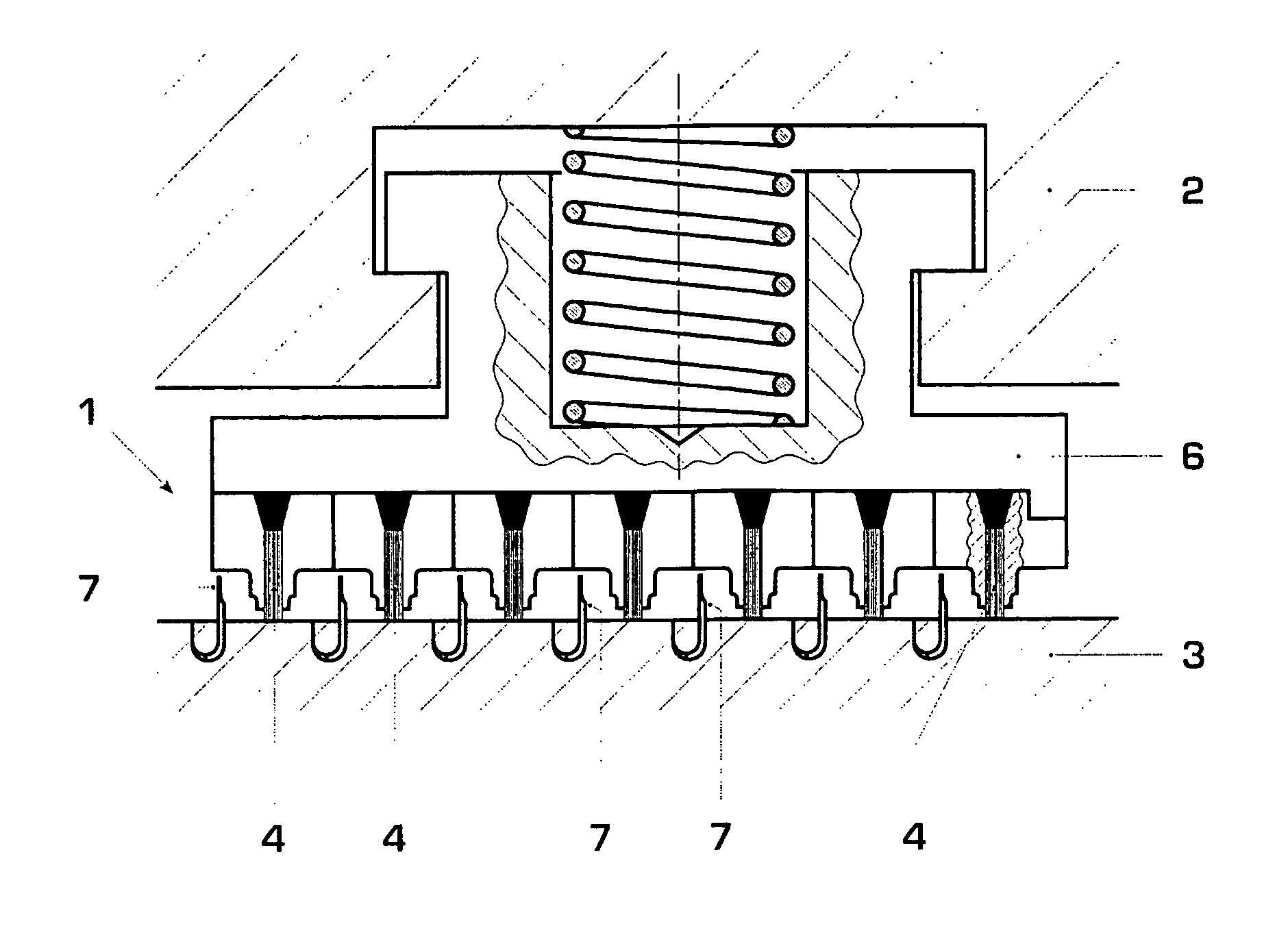 Sealing arrangement using flexible seals