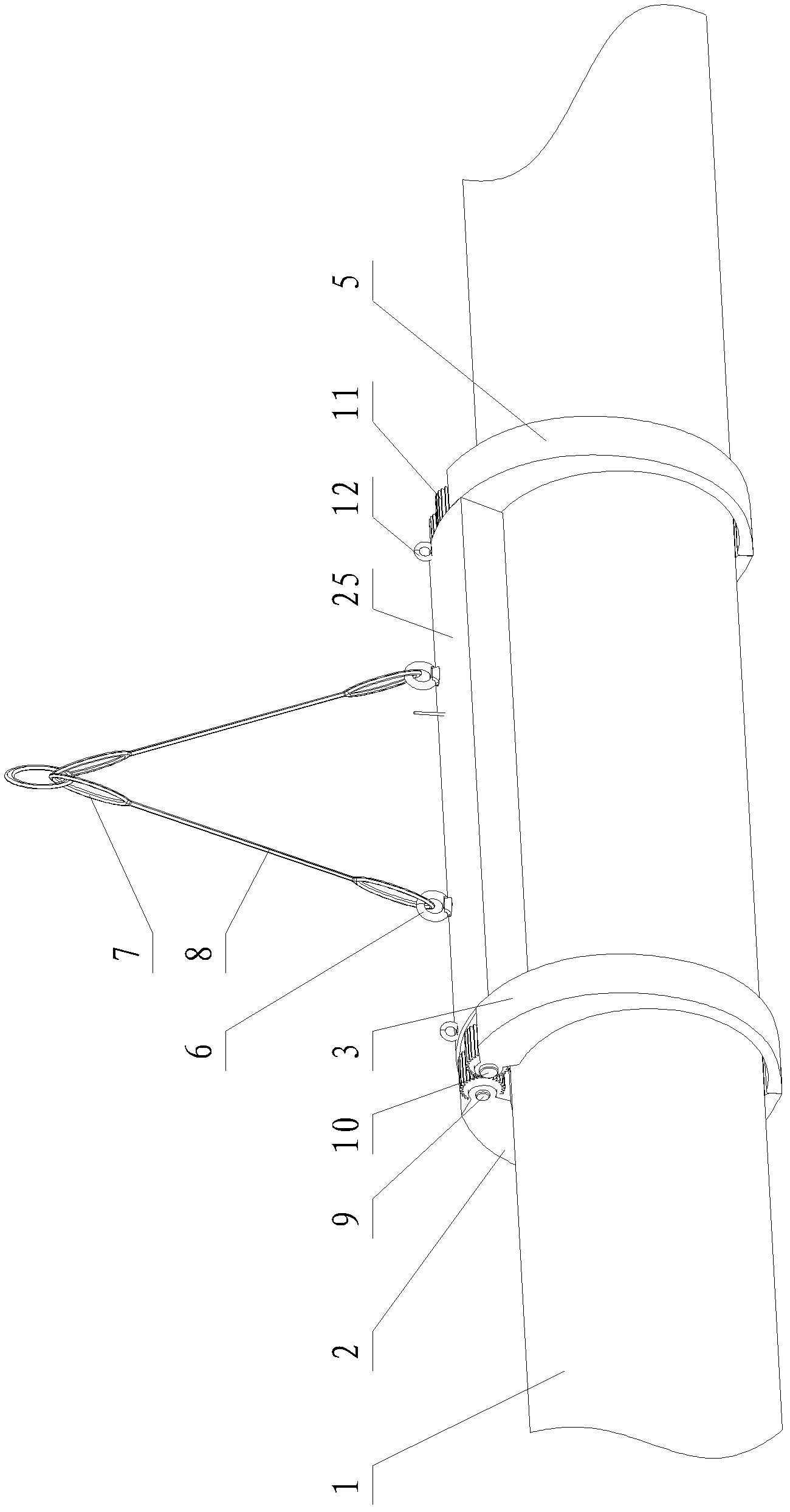 Launching and recovery device for self-government underwater vehicle