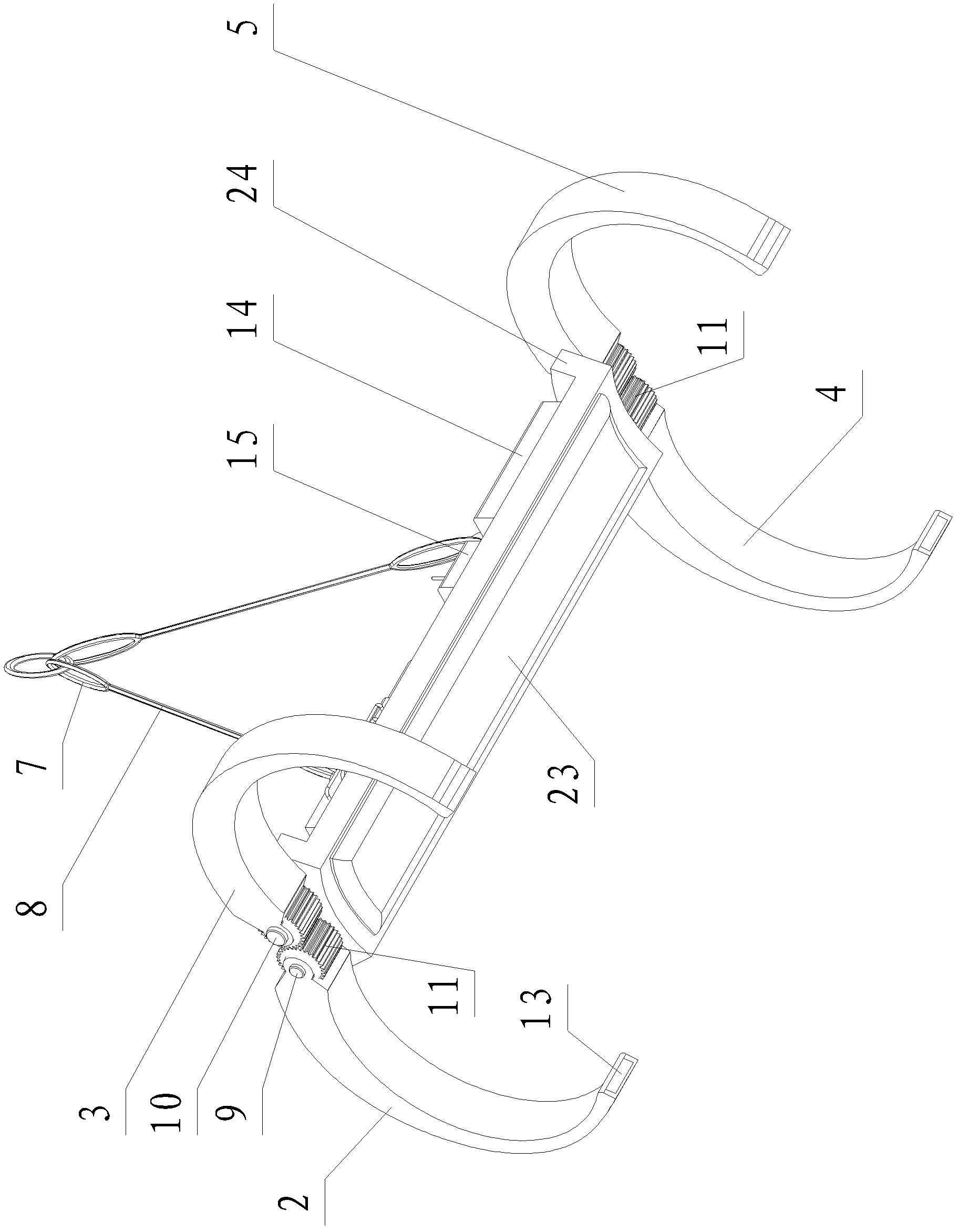 Launching and recovery device for self-government underwater vehicle