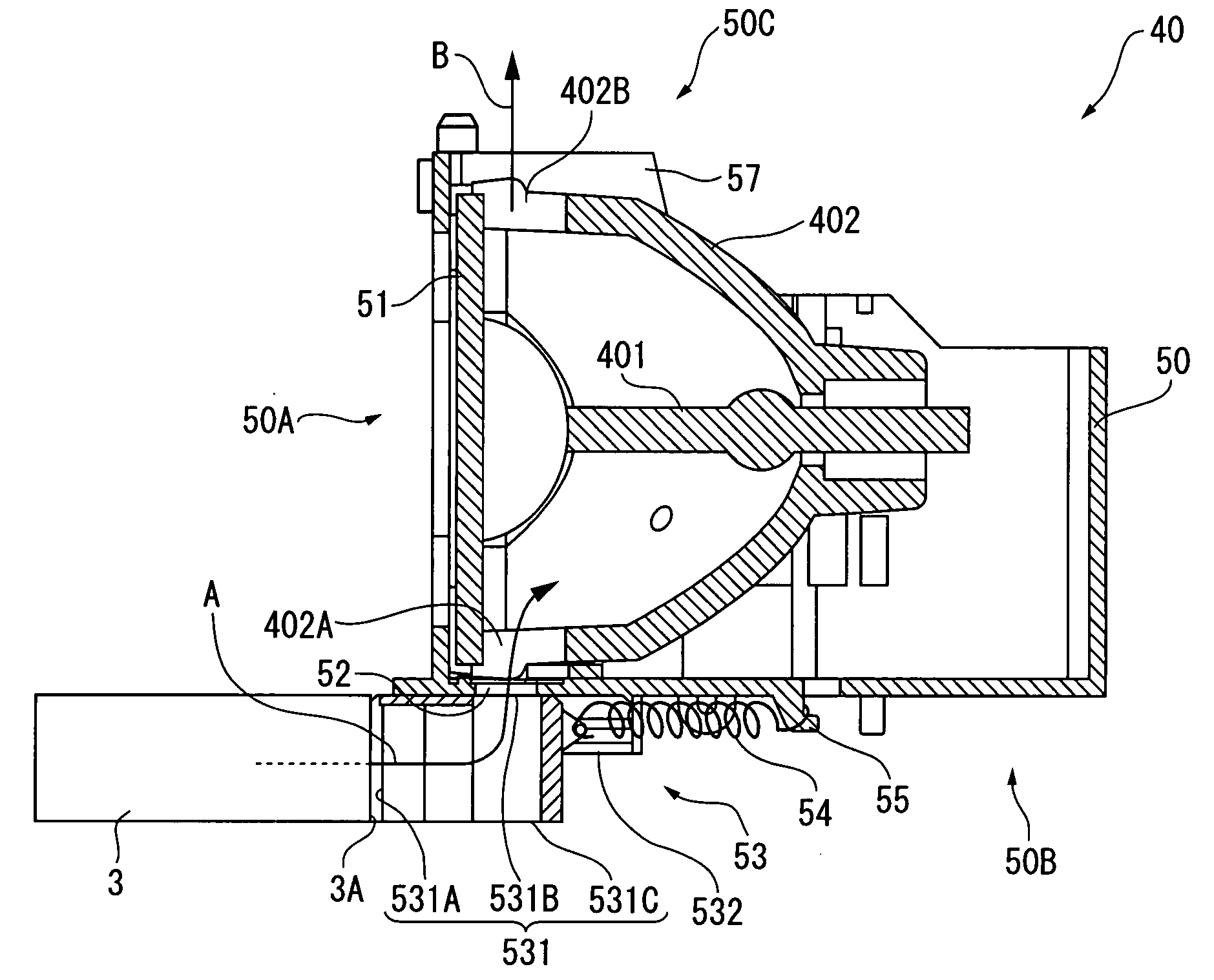 Light source and projector