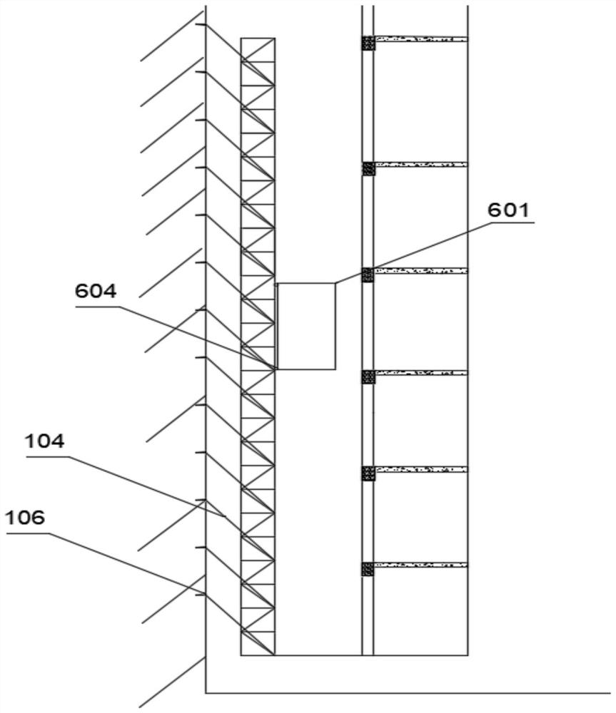 Elevator for construction elevator shaft and construction scheme