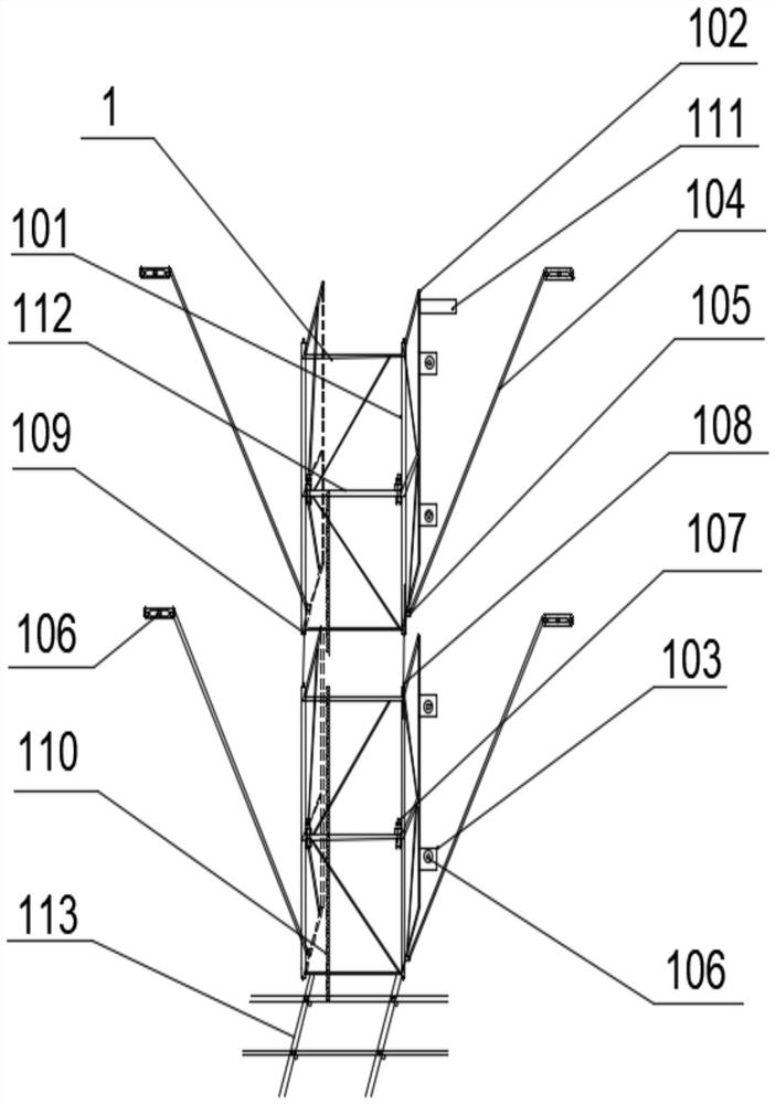 Elevator for construction elevator shaft and construction scheme