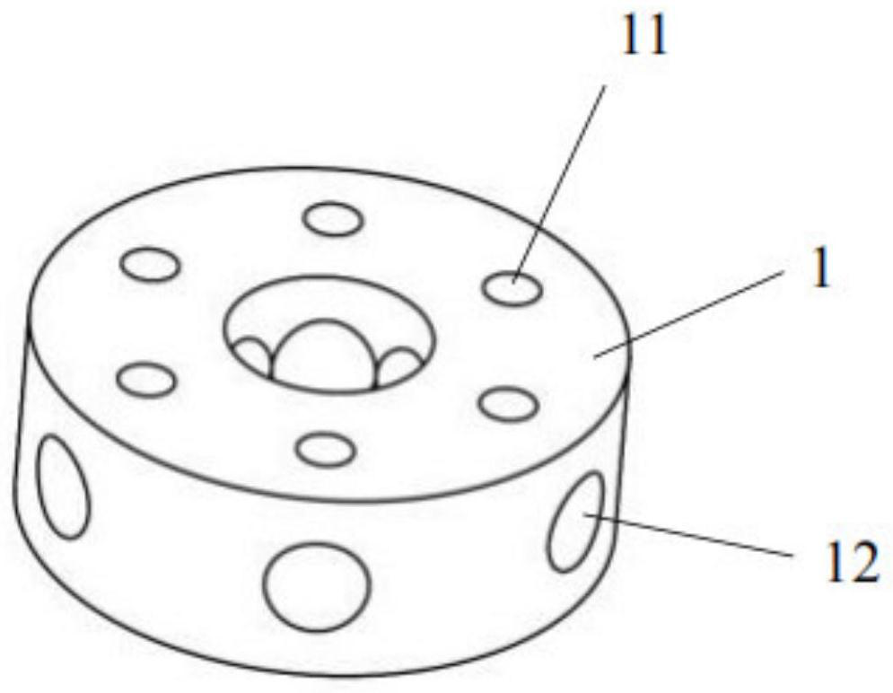 Quick disassembly and assembly type acoustic power sensor installation device