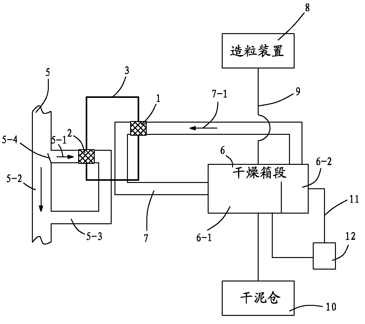 Two-phase heat exchanger and system utilizing cement kiln waste heat to dry sludge