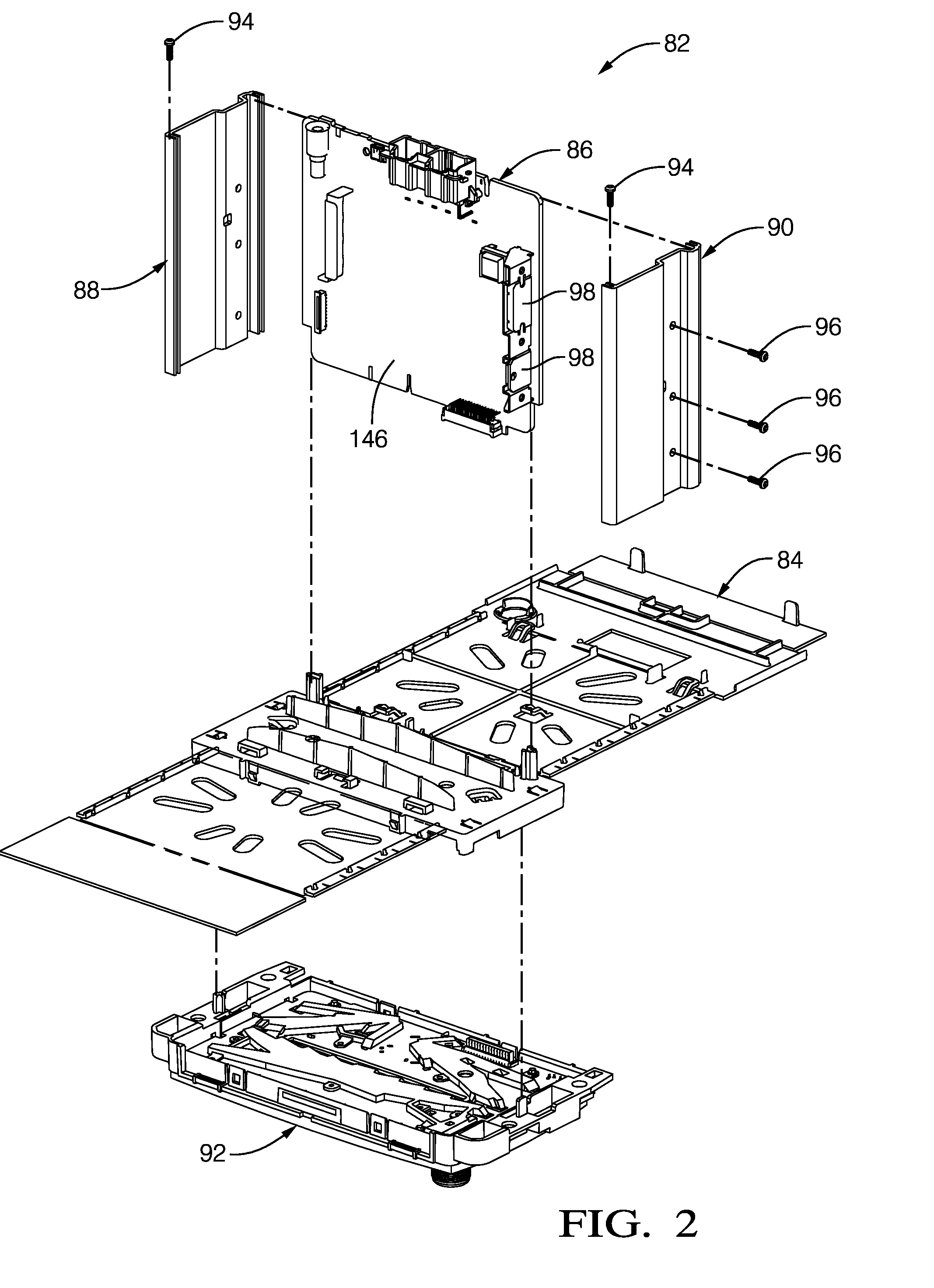 Lightweight electrical assembly with enhanced electromagnetic shielding