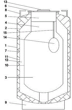 Meat refrigeration pot with dry ice as cold source