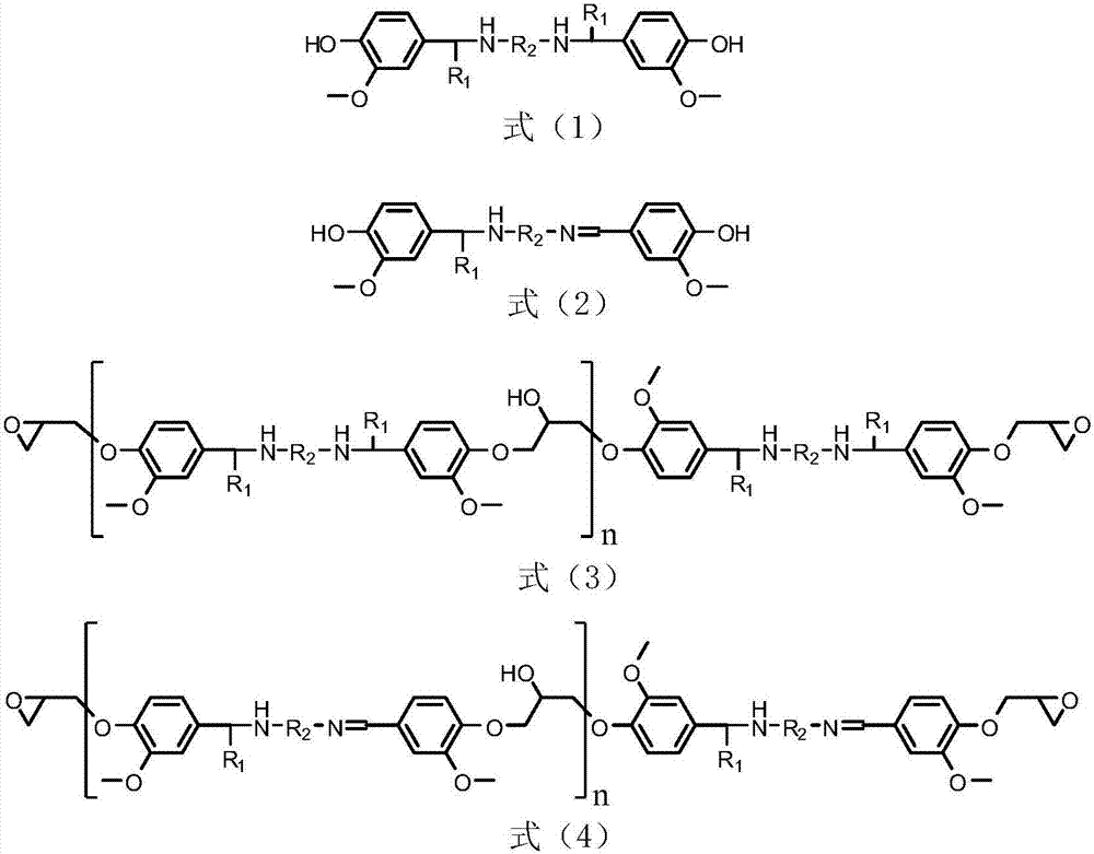 Epoxy resin composition containing vanillic aldehyde-based phosphorus containing flame retardant and application thereof