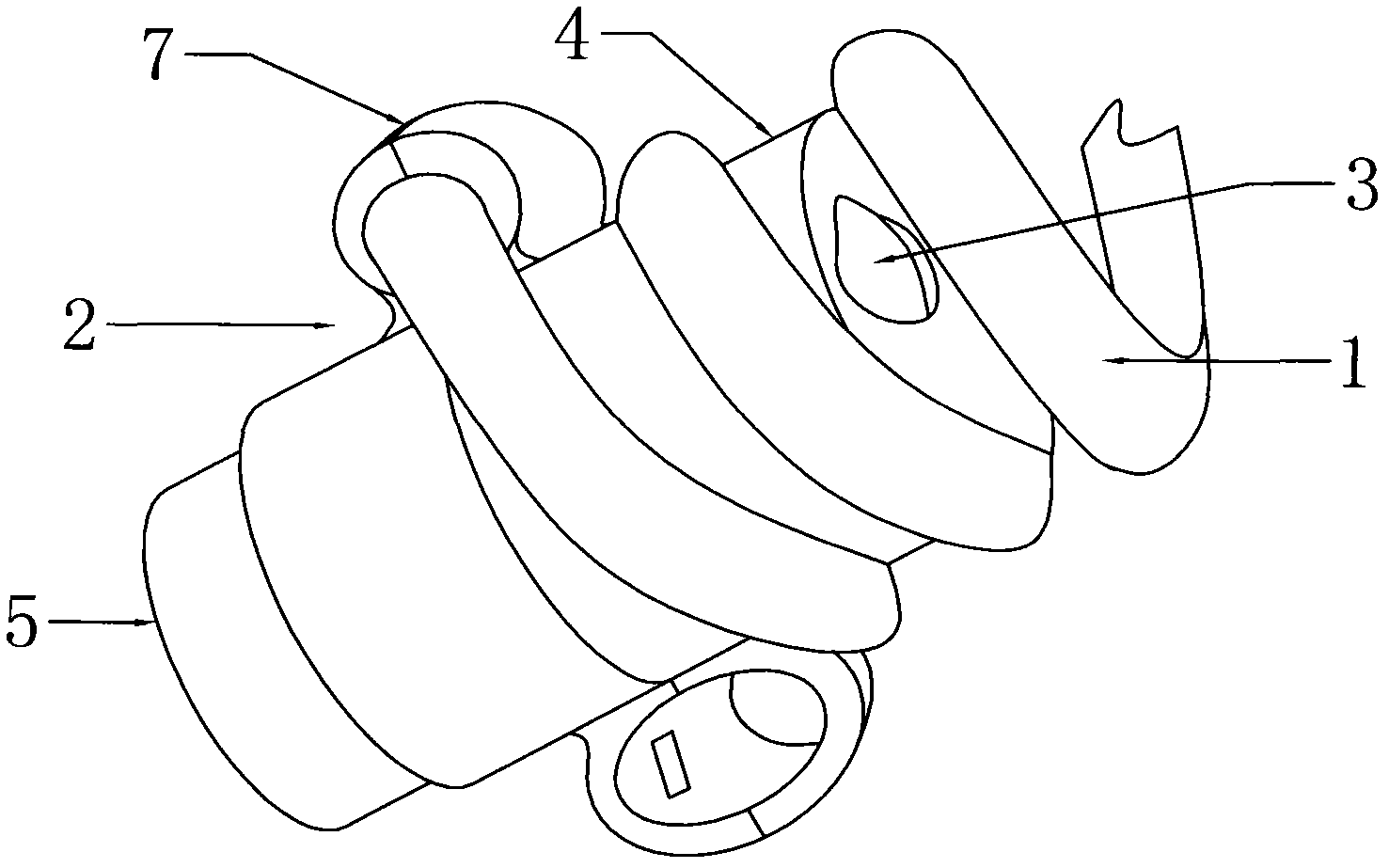 Energy-saving lamp with air insulating cavity