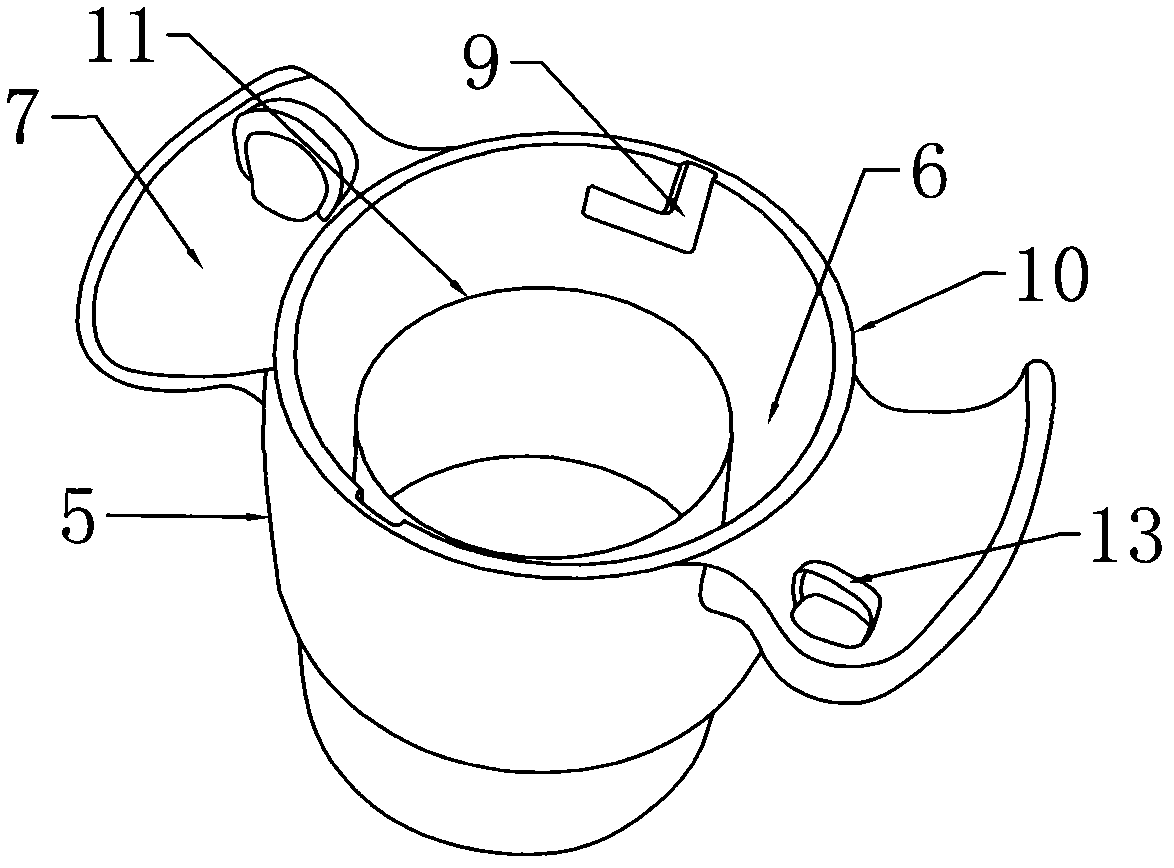 Energy-saving lamp with air insulating cavity