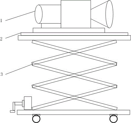 Mid-range infrared target simulator equipment