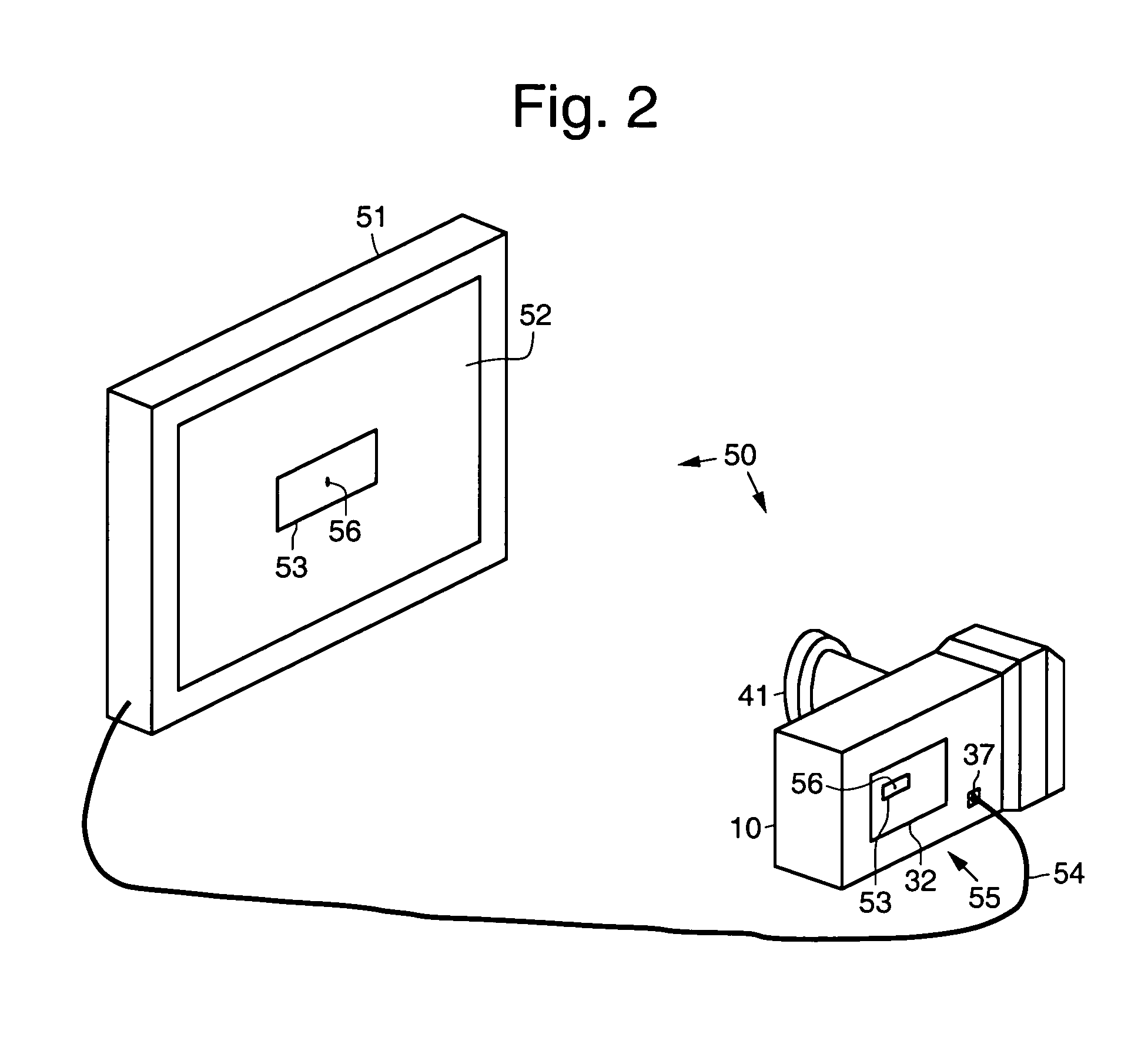 Digital camera system and method for maximizing television viewing area