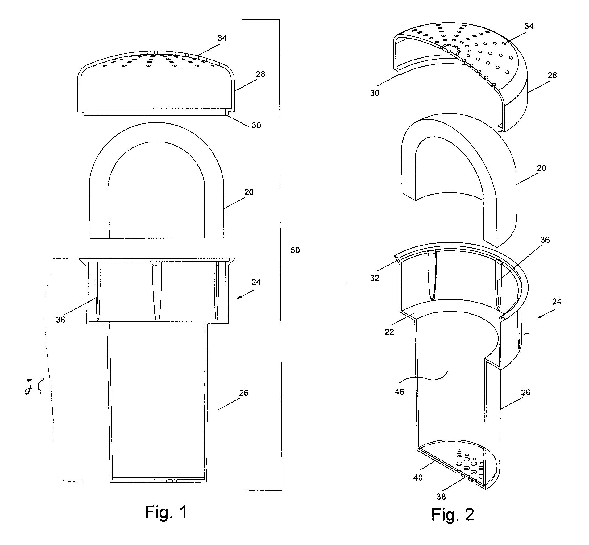 Filter cartridge for gravity-fed water treatment device