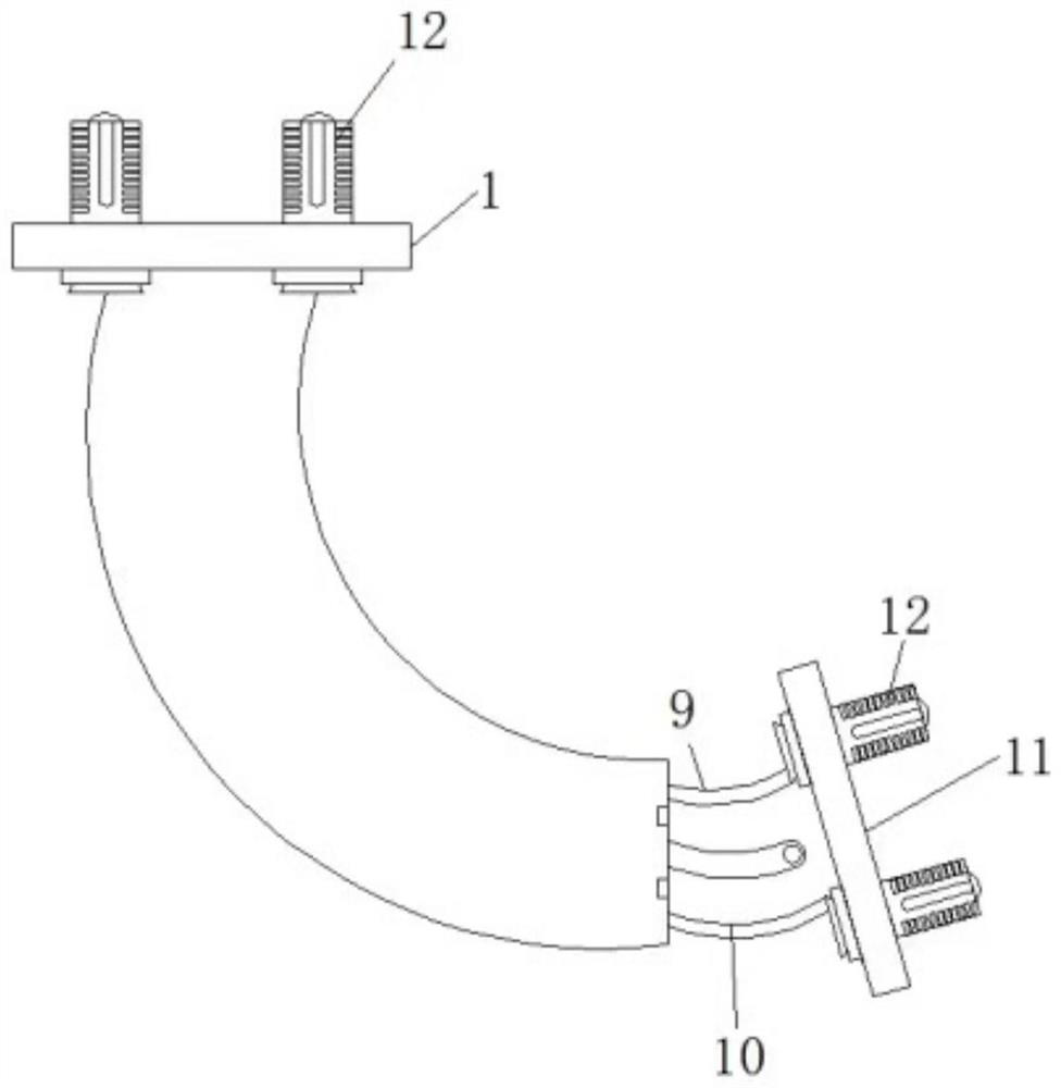 A bridge hinge for up and down turning cabinet doors