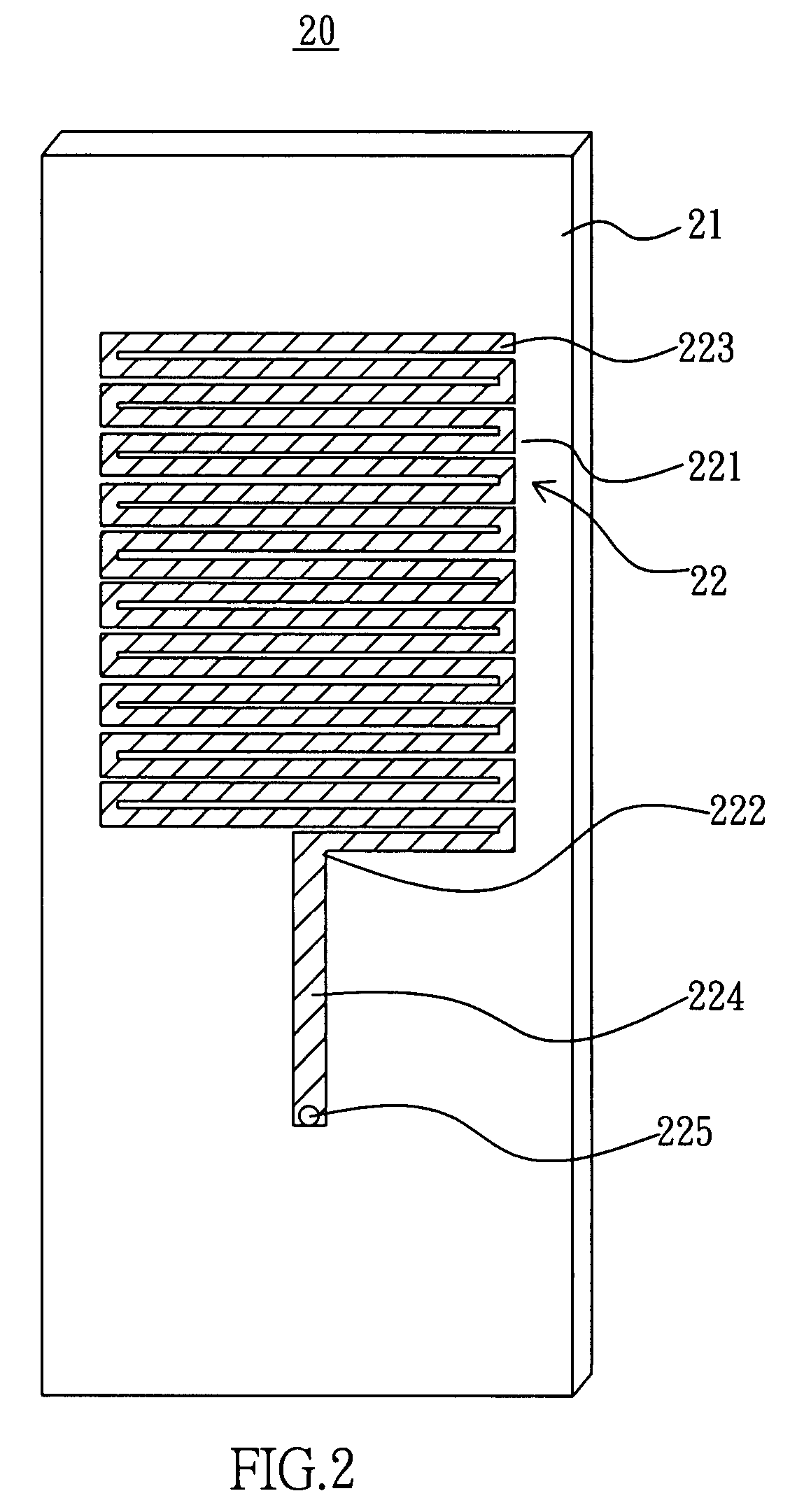 Miniaturized planar antenna of digital television