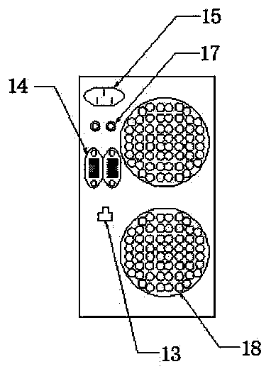 USB interface based on computer case