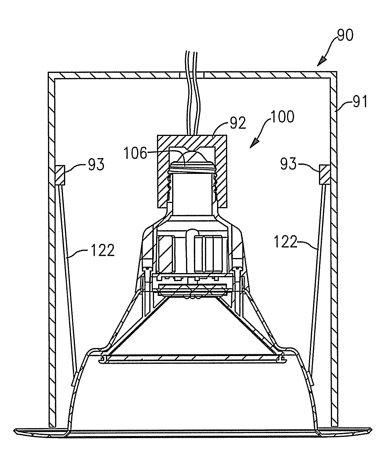 Lighting devices comprising solid state light emitters