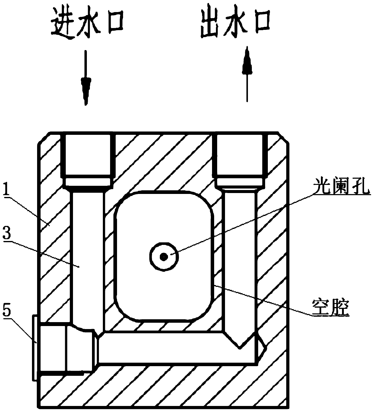 Compact water-cooled diaphragm