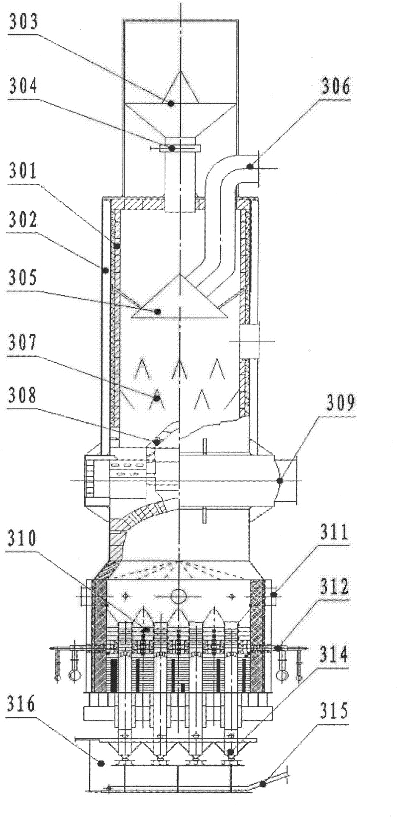 Methane-circulating retort capable of handling 500 to 1,000 tons of oil shale daily