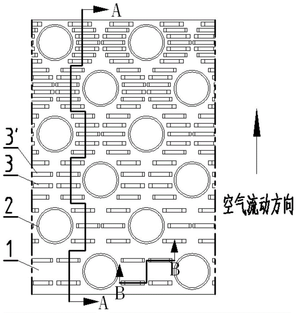 Heat exchanger for indirect air-cooling system of millions of units of power station