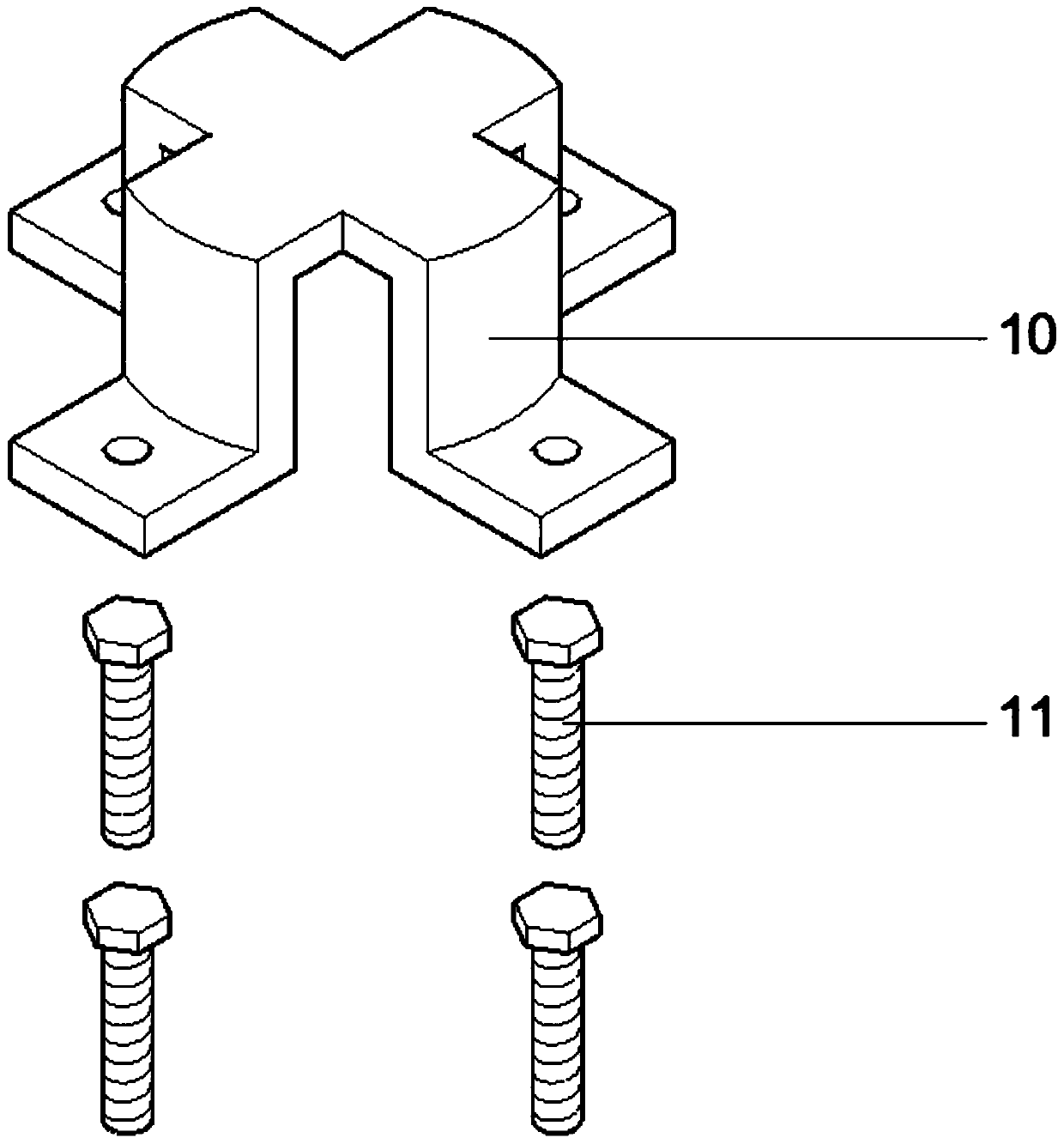 Combined oil damper stress performance testing device