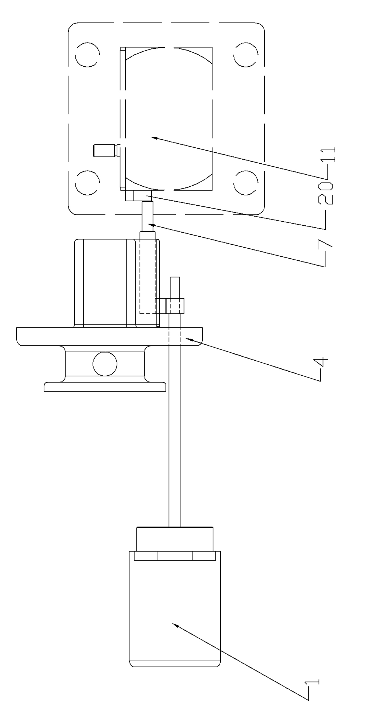 Electronic speed governor actuating mechanism