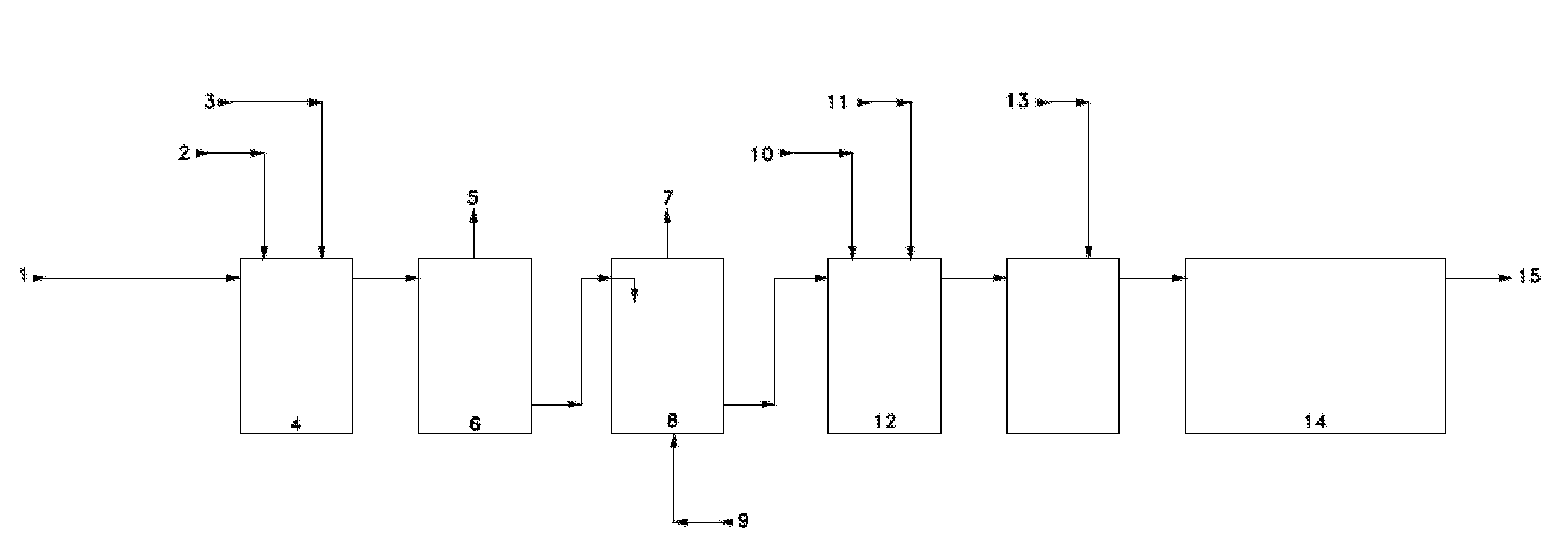 Process for treating waste water utilizing an agitated liquid and electrically conductive environment and electro chemical cell