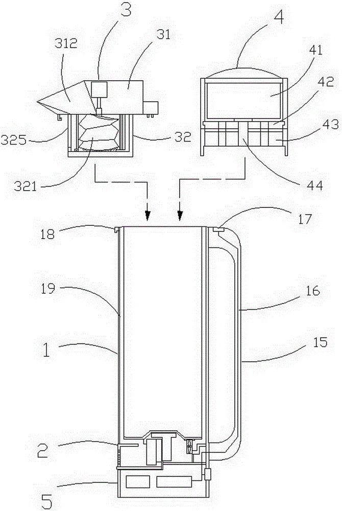 Carbonic acid beverage making device with semiconductor refrigerating and juice squeezing structure