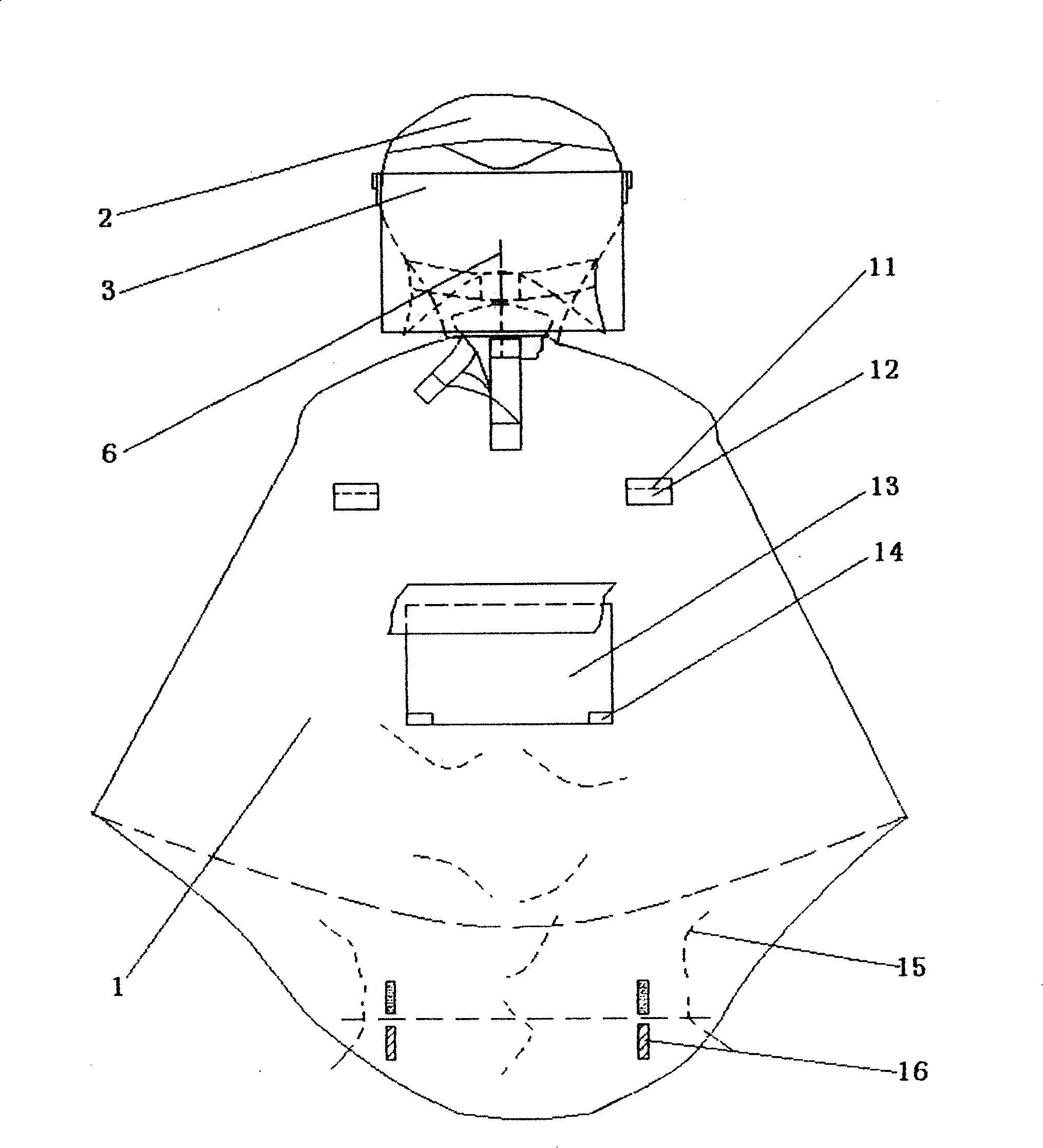 Split type rain cape