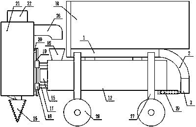 Hole-digging tree-planting robot for gardens