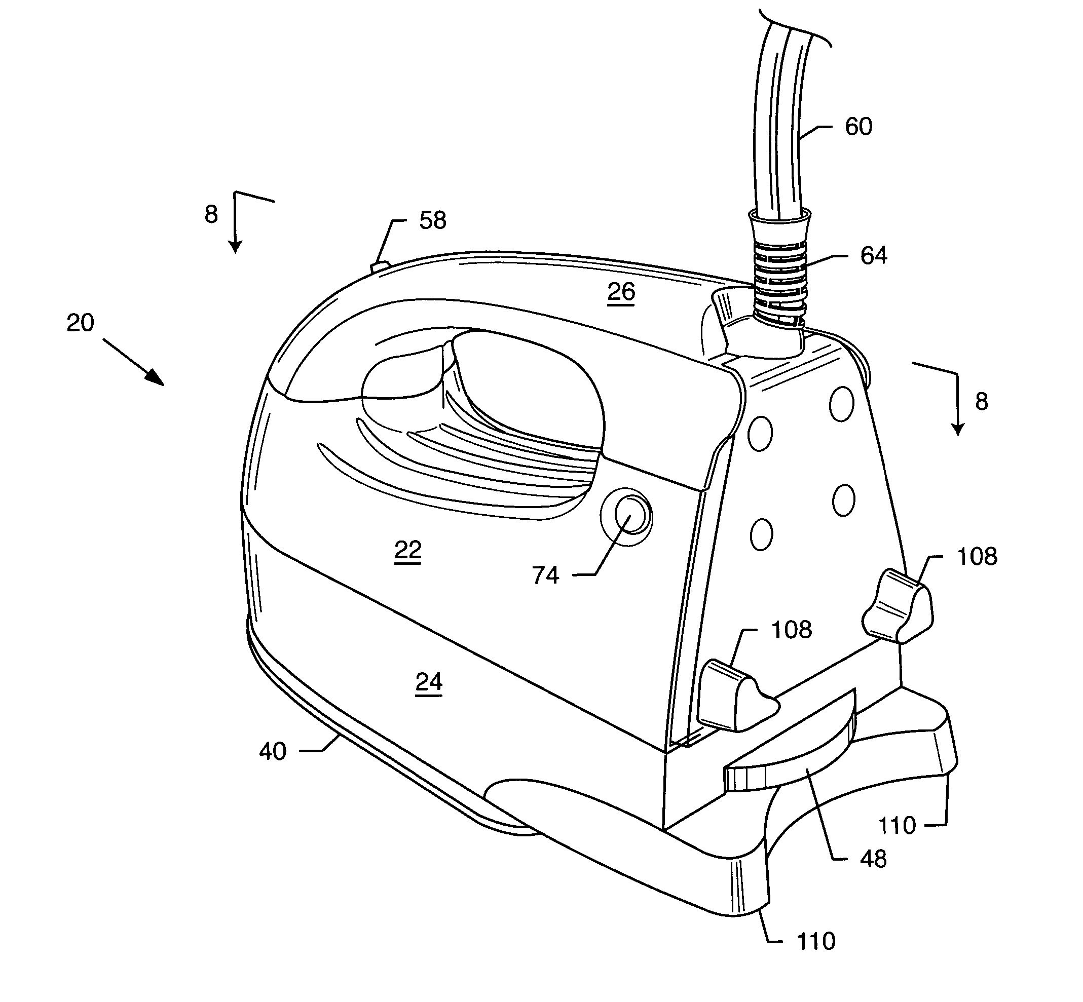 Convertible iron/steamer