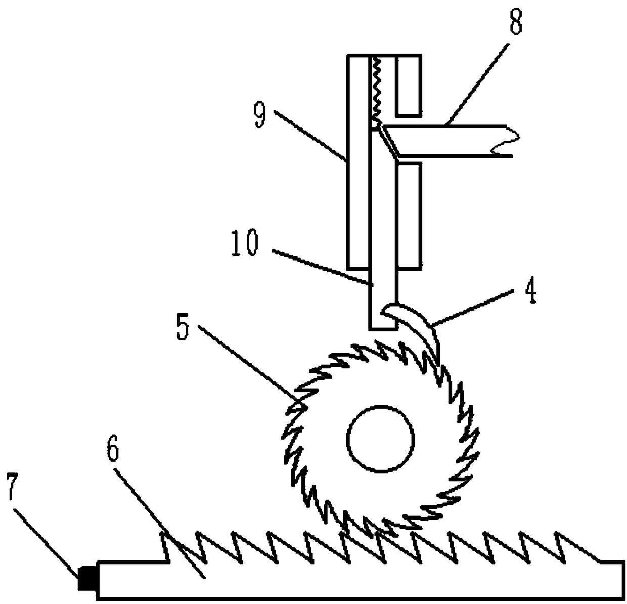 Machining center tool failure preventing system