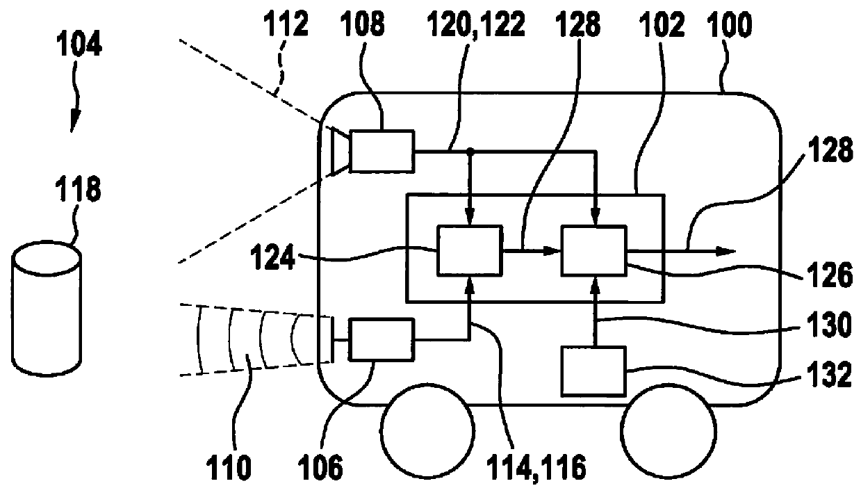 Method and device for monitoring an area ahead of a vehicle