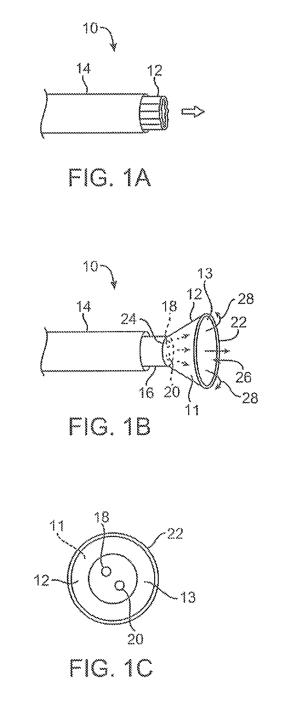 Tissue visualization device and method variations