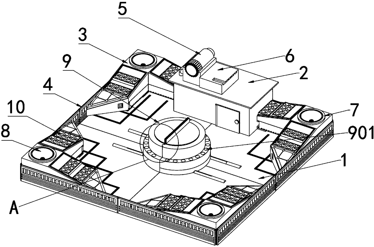 Multifunctional roof greening device