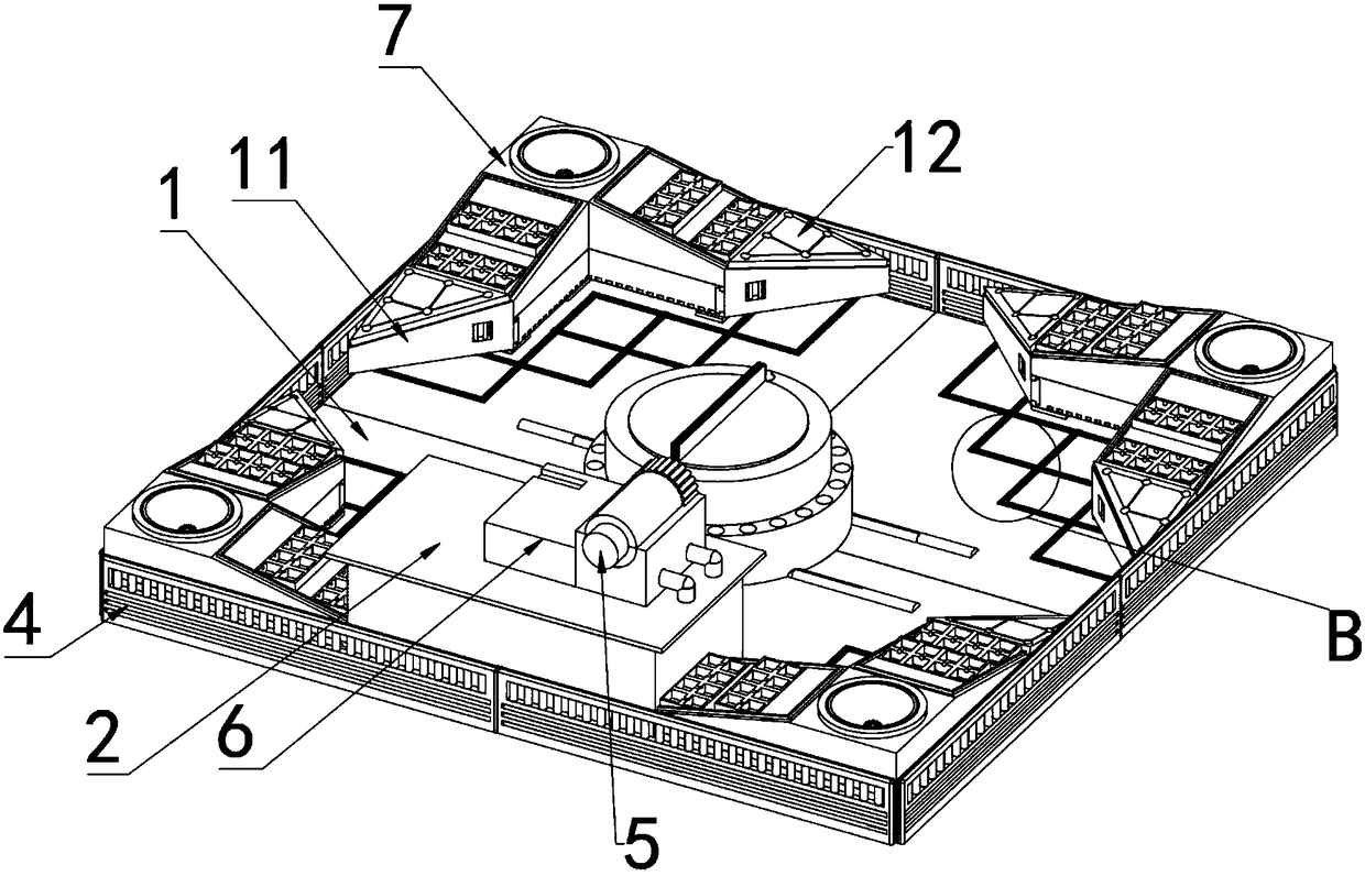 Multifunctional roof greening device