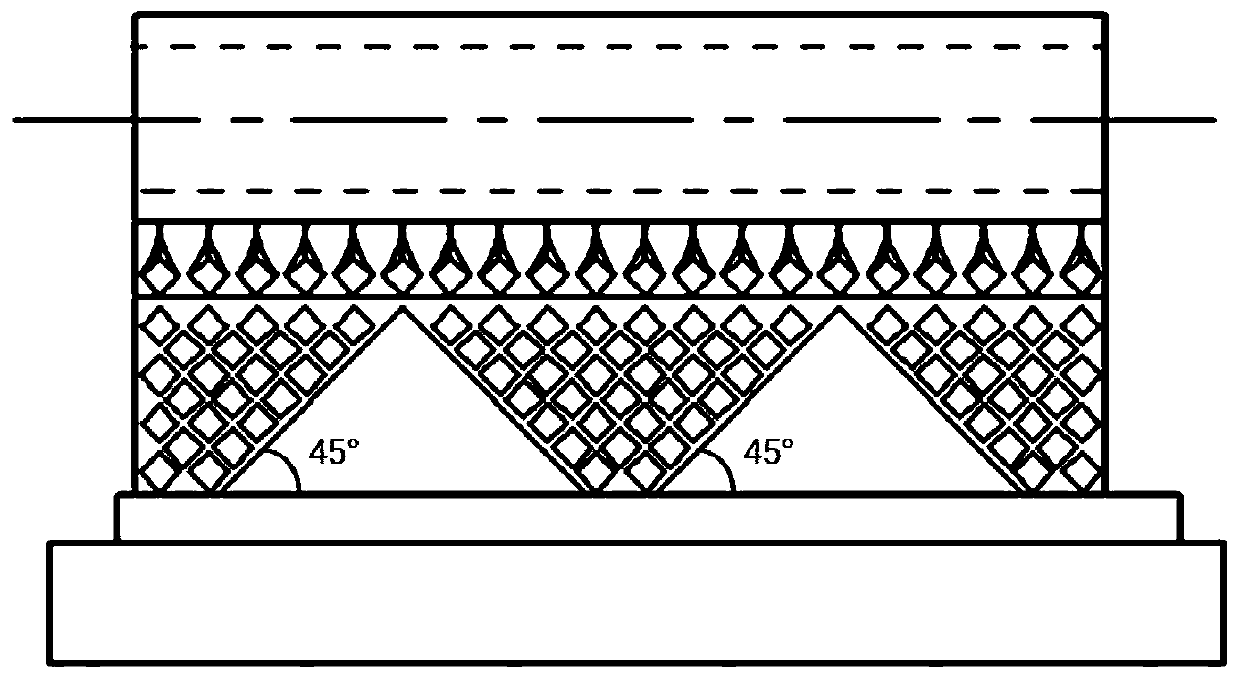 Lightweight active support structure of suspended circular-section flow passage