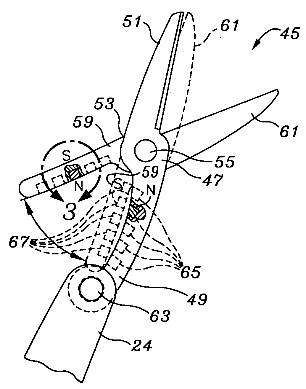 Magnet based angular force control