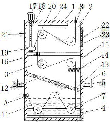 Non-woven fabric dyeing apparatus for garment production