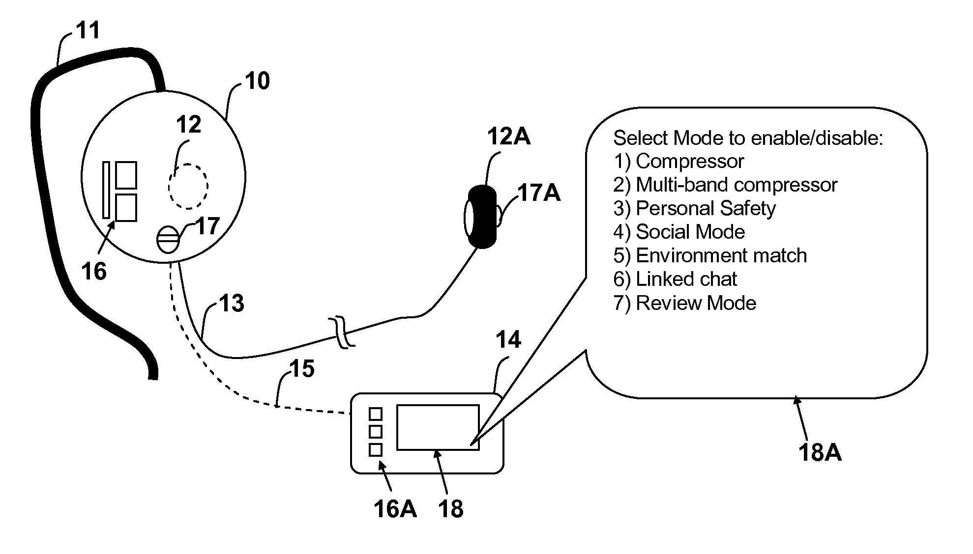 Ambient audio event detection in a personal audio device headset