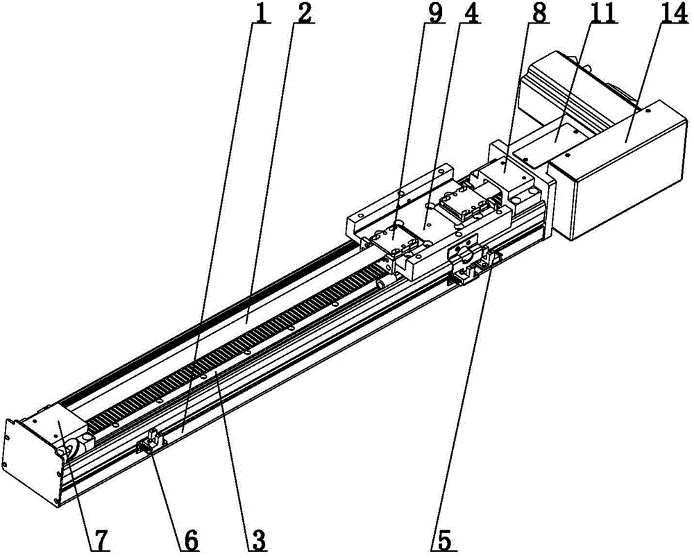 Electronic sliding table