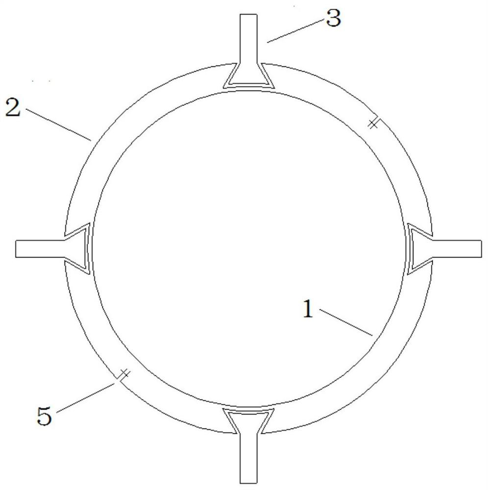 Breeze vibration suppression device of power transmission tower