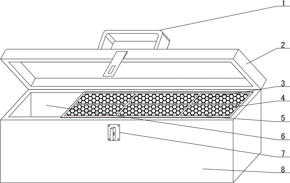 A small material subpackage box for secondary wiring workers