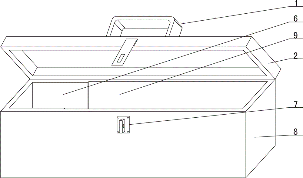 A small material subpackage box for secondary wiring workers