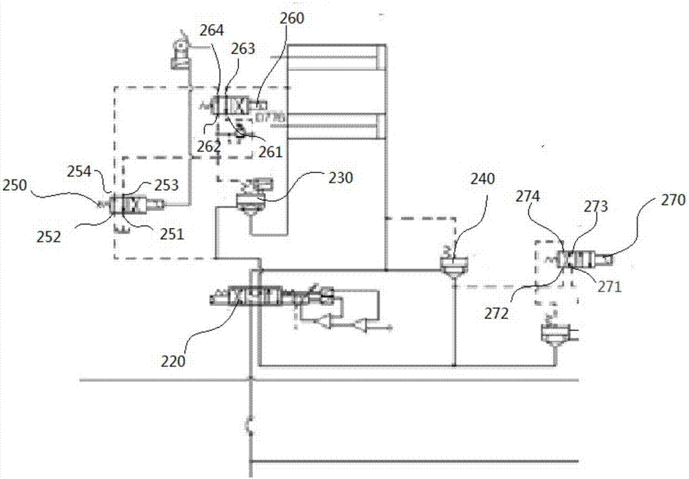 Die-opening method and driving system for spring die of two-plate injection molding machine