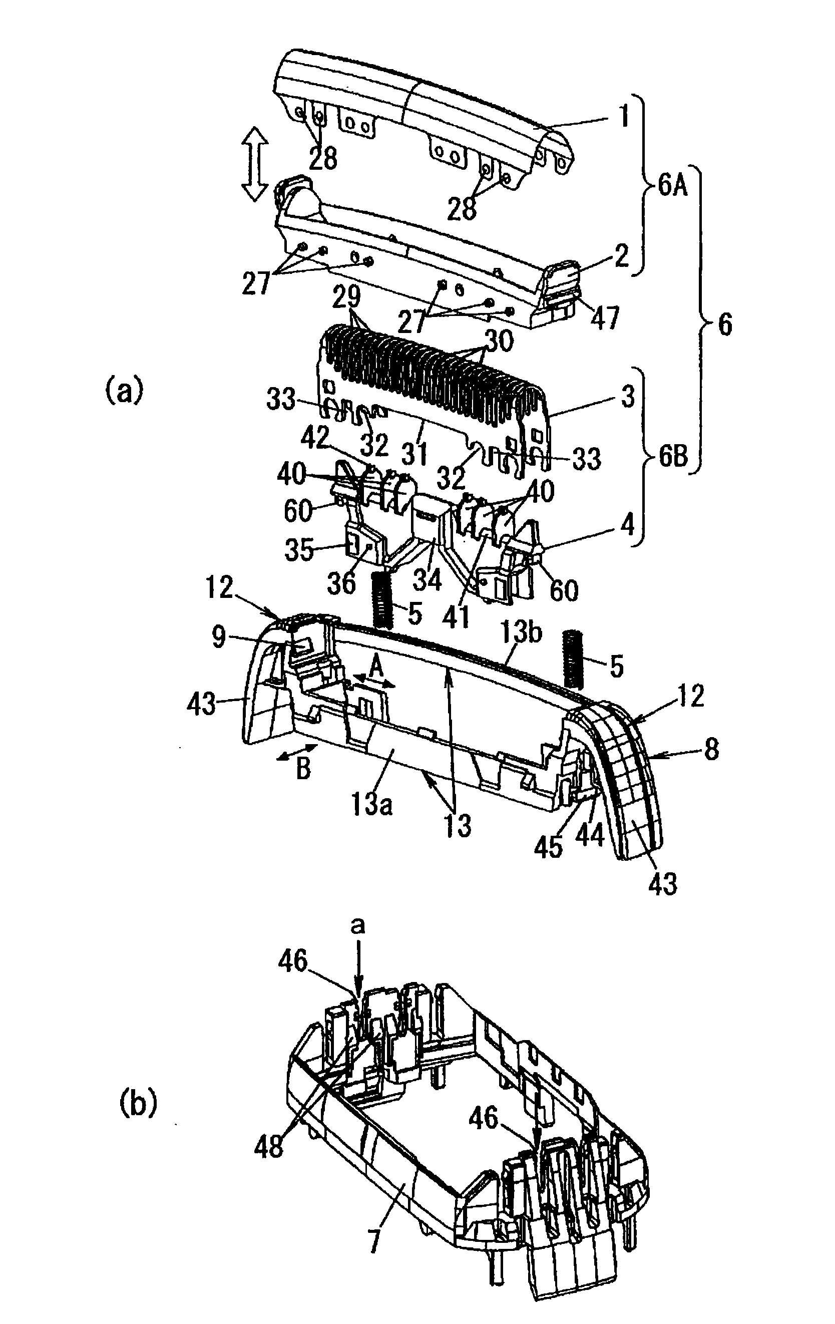 Inner blade for reciprocating electric shaver