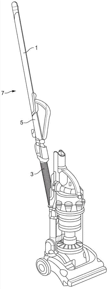 Upright vacuum cleaner