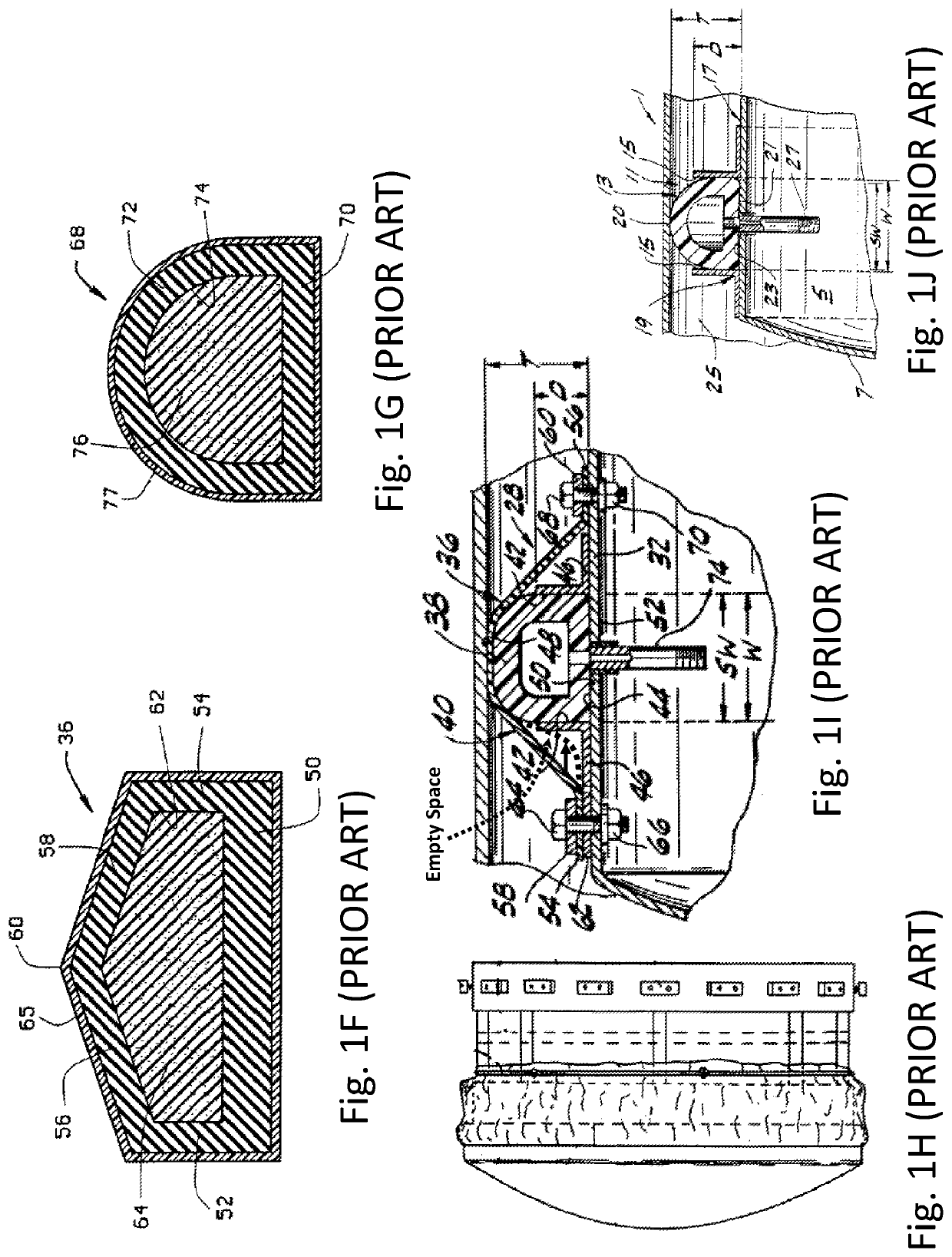 Tank piston with improved seal and cover