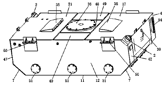 Combined type fuel tank for rail flaw detection vehicle