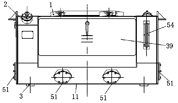 Combined type fuel tank for rail flaw detection vehicle