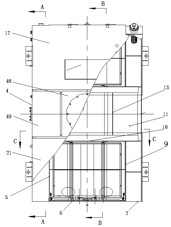 Combined type fuel tank for rail flaw detection vehicle